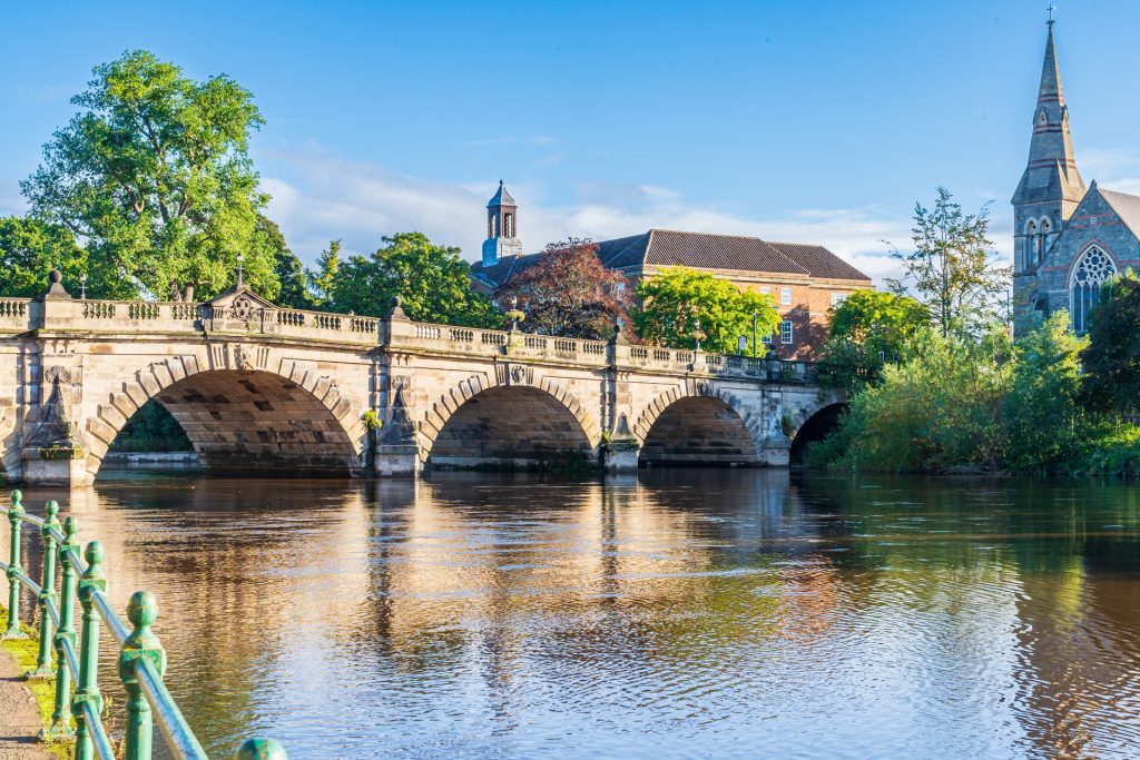 Bridge over the River Severn in Shrewsbury